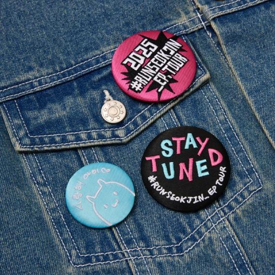 2nd Pre-order BTS RUNSEOKJIN EP.TOUR Can Badge Set Logo Ver.