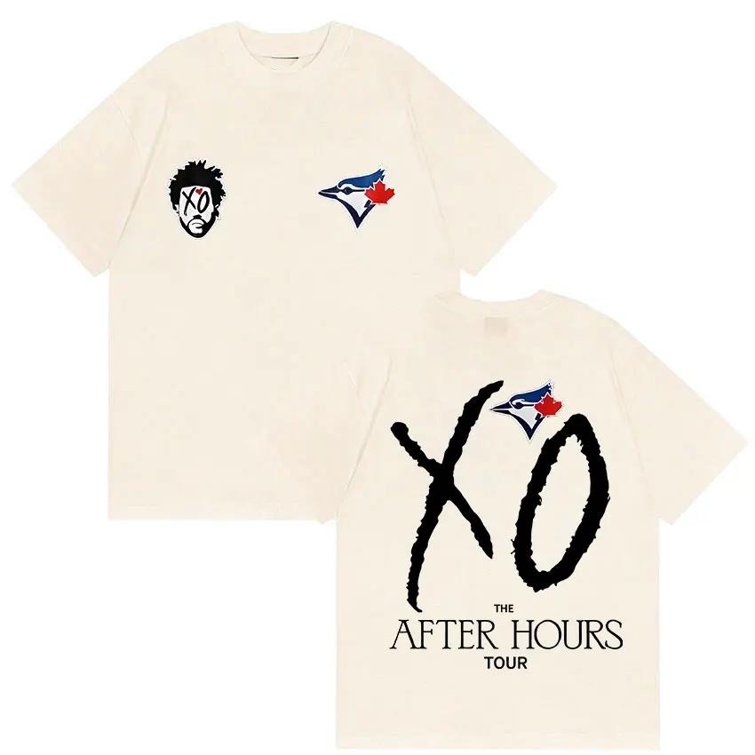 The Weeknd After Hours Tour Xo 2026Merch Tshirt Unisexs Womens Hip Hop Loose Short Sleeve Tshirt Cotton Tshirt Fan Street Wear