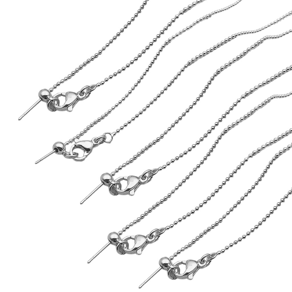 5pcs Fashion Statement Adjustable Gold O Chain Necklace for Women Comfortable Beading Accessory Jewelry Making Chain