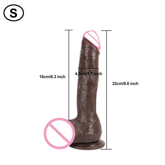 Skin Huge Penis Realistic Dildo Soft Silicone Big Fake Dick Adult Products Females Masturbation Erotic Sex Toy for Women Lesbian