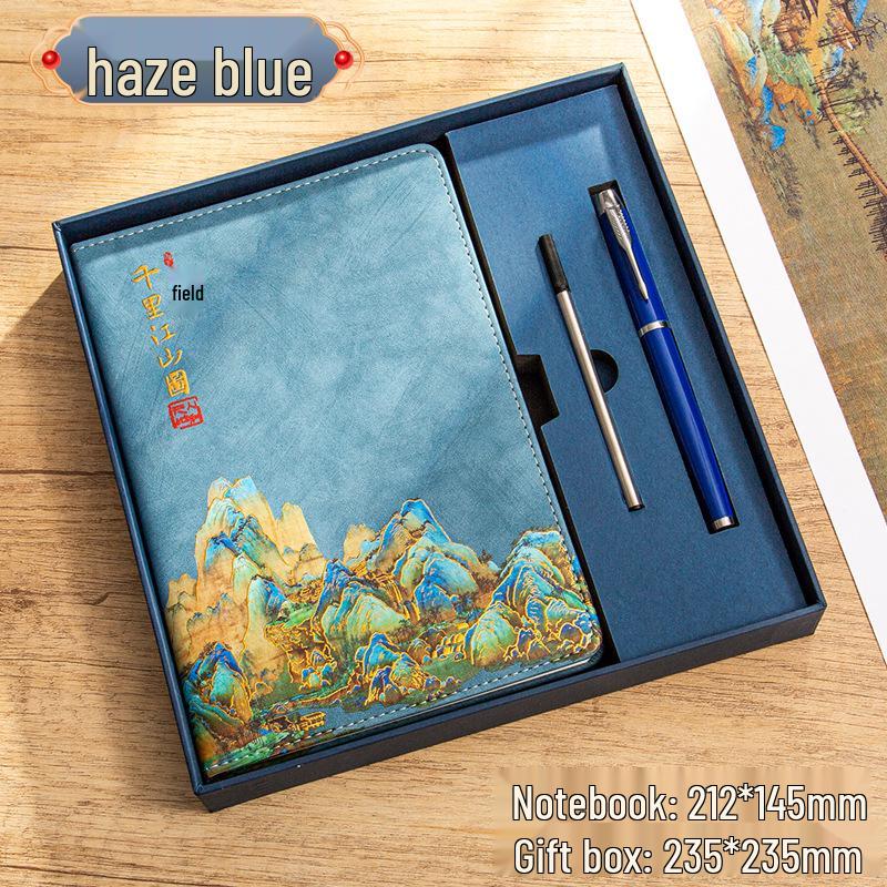 Exquisite Guochao Chinese Style Notebook & Diary Gift Set for Business Meetings