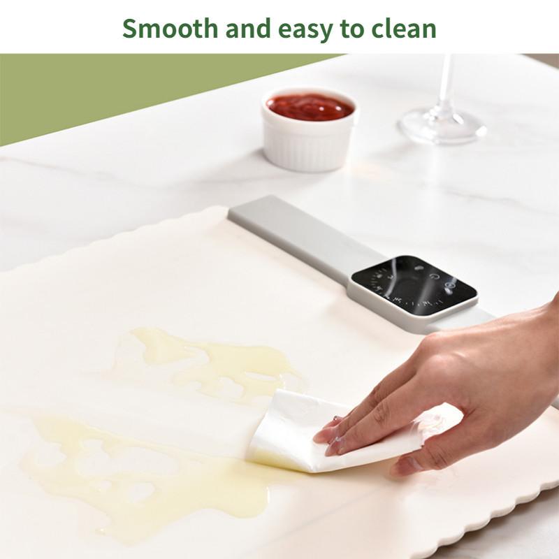 

Силиконовый подогреваемый коврик для еды, складной бытовой коврик для горячей еды, многофункциональный нагревательный коврик 660*390*21 мм