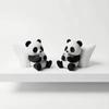 1Pcs Panda Sculpture Ornament, Desktop Office Decoration, Car Decor, Creative Animal Model, Collectible Figurines, Car Ornament