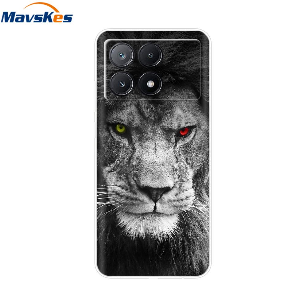 Handyhülle Für Poco X6 Pro Hülle Abdeckung Niedliche Klare Weiche Silikonhüllen Für Poco X6 Pro Hülle PocoX6 Pro Rückseite Coque Fundas
