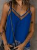 Strappy Backless Sexy Camisole Top for Women, Solid Color V-Neck Summer T-Shirt Cami