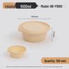 Biodegradable Disposable Round Food Container with Lid