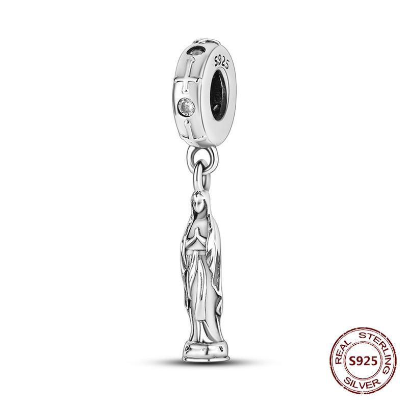 Teufelsaugen Anhänger 925 Kupfer Original Hand von Fatima Blauer Zirkon Kreuz Blaue Augen Charms Passend für Armband DIY Herstellung Zirkon Geschenk