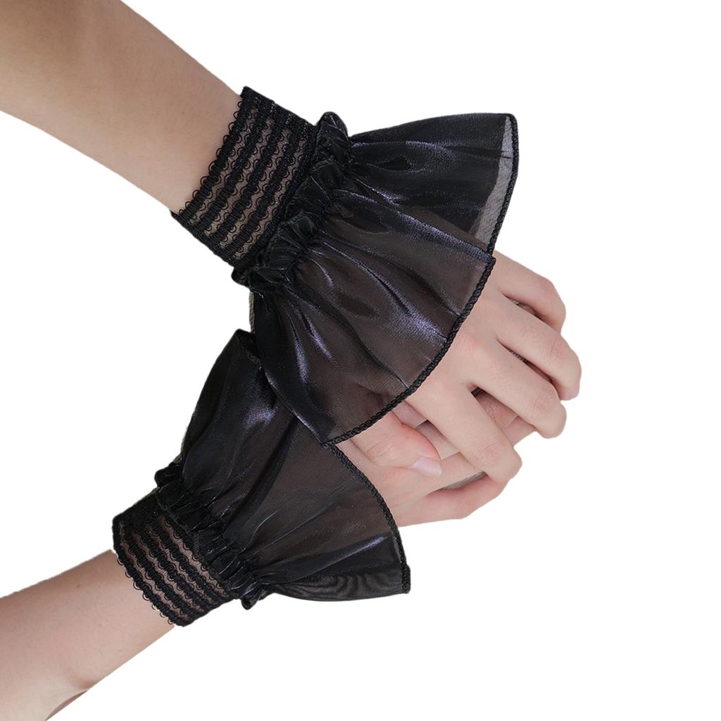 1 Paar gestufte elastische Armstulpen abnehmbare Hemdärmel mehrfarbige Ärmel für Nägel-Fotografie und Mode-Shootings