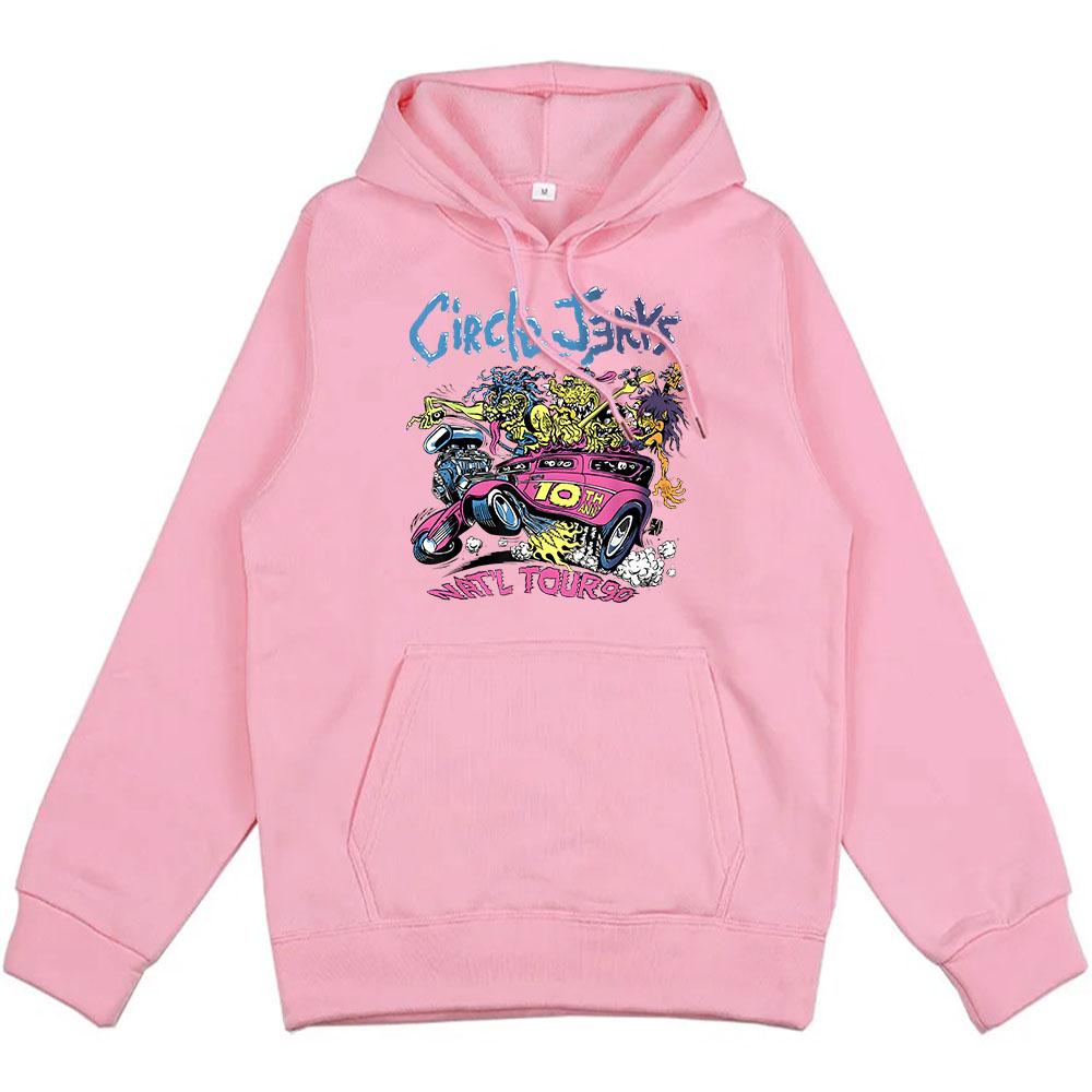 Punk Band Circle Jerks Hoodies Unisex Streetwear Winter Hooded Men Women Sudaderas Heavy Mental Graphic Clothing