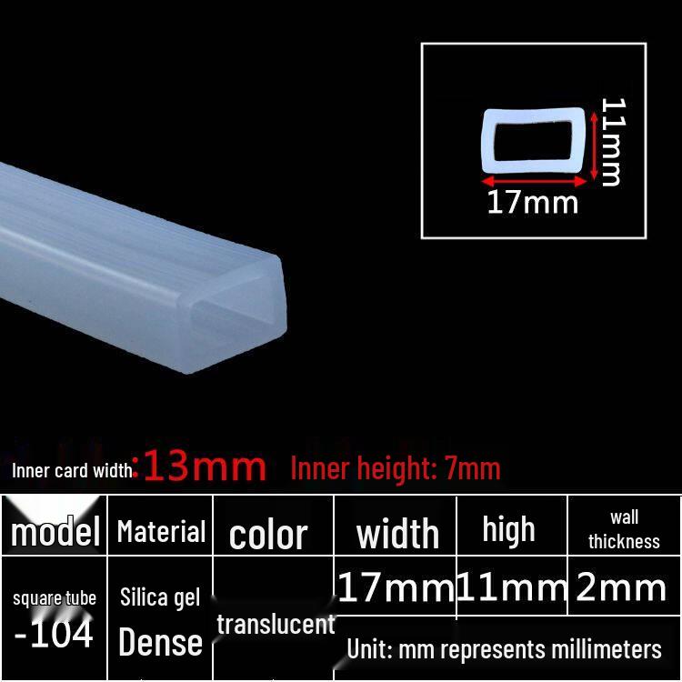 High-Temperature Resistant Silicone Square Tubing: Durable, Customizable, Aging-Resistant Rubber Sheath and Hollow Sealing Strip.