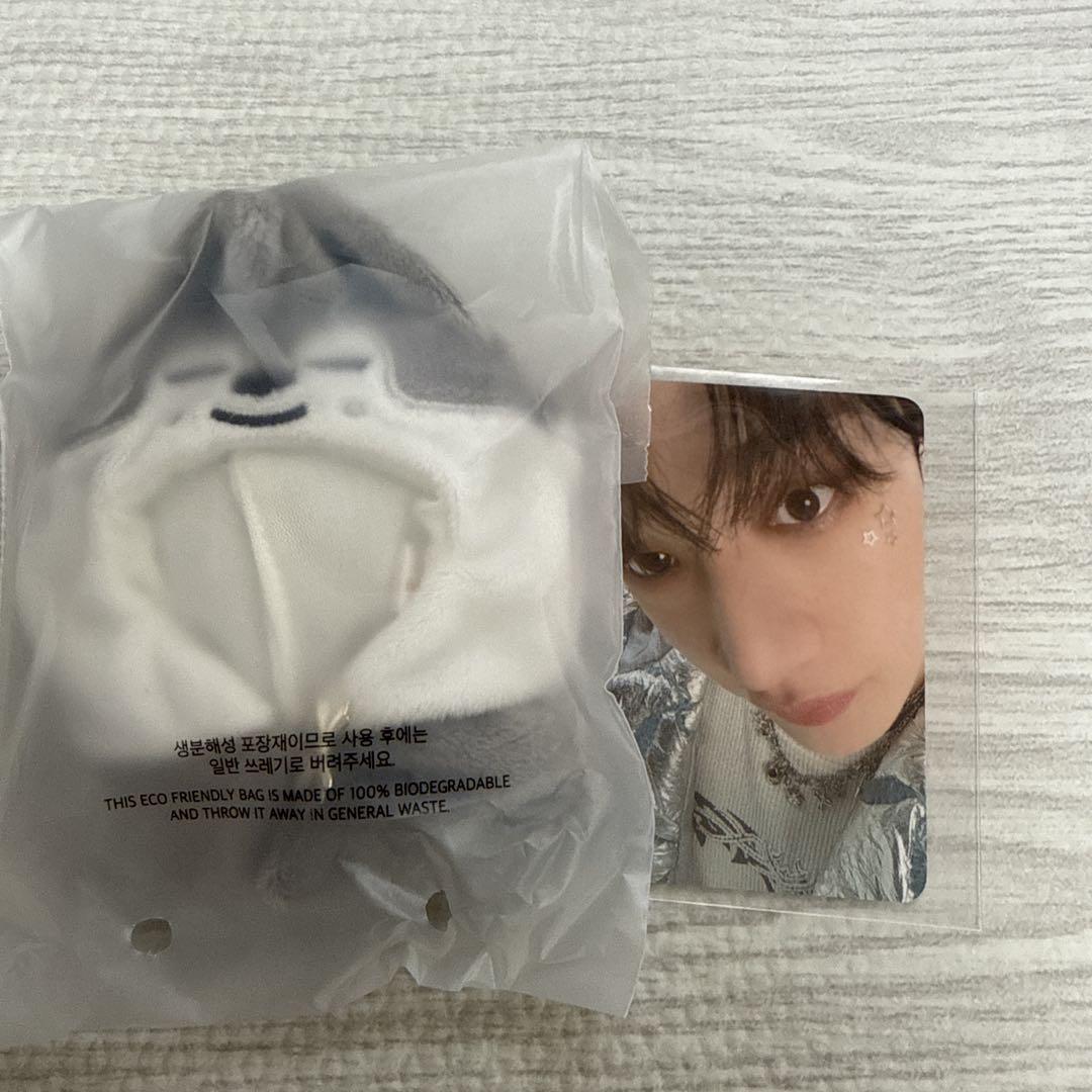 

[USED] straykids SKZOO Wolfchan 10cm Plush Outfit