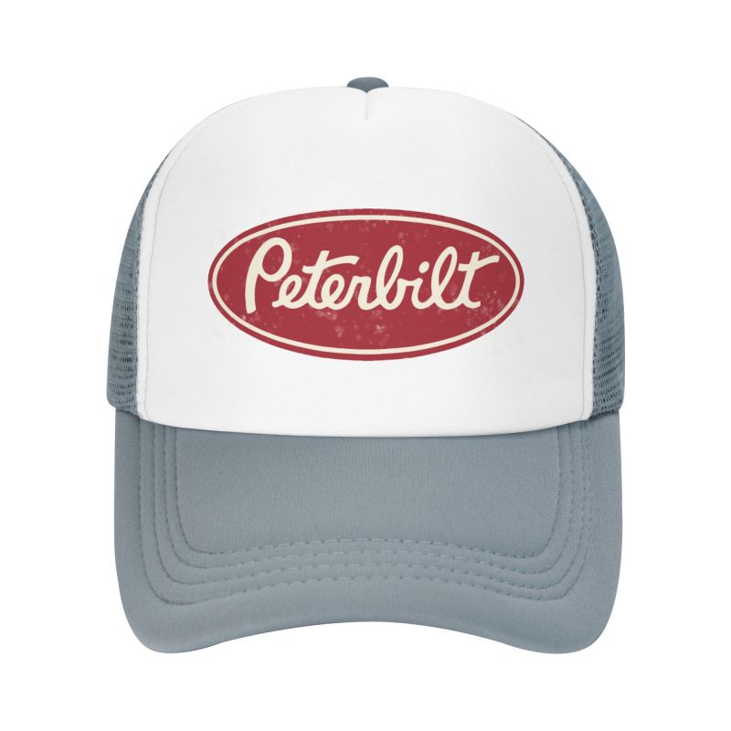 

Чоловічі сітчасті бейсболки Peterbilt Truck Racing, унісекс, хіп-хоп, регульована кепка-снепбек, жіночі літні повсякденні сонцезахисні капелюхи Adjustable сірий колір