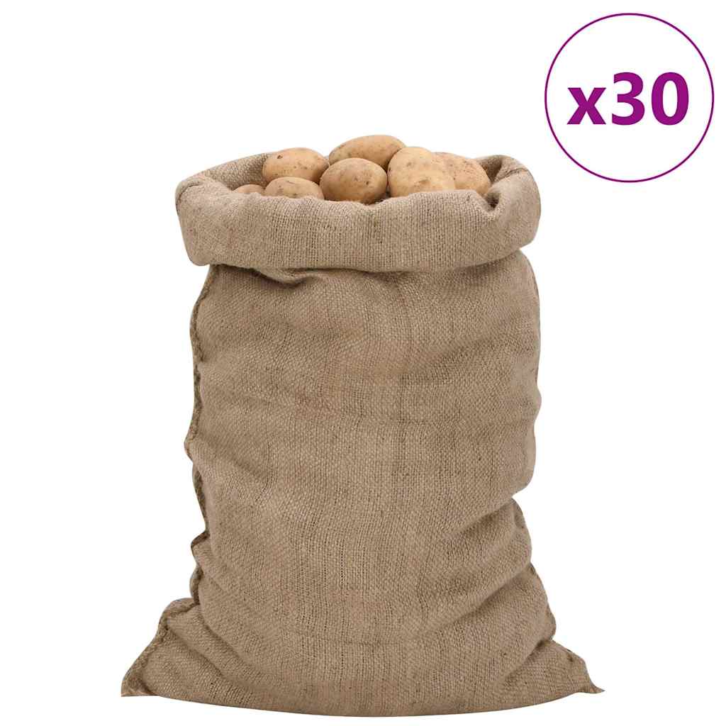 Jutebeutel 30 Stück 60 x 105 cm 100 Prozent Jute 340 g/m²