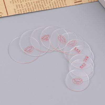 Circular Watch Glass Replacement Flat Sapphire Glass Thickness 1.0Mm Dia 25-35Mm Transparent Crystal Mineral Glass Watch Parts