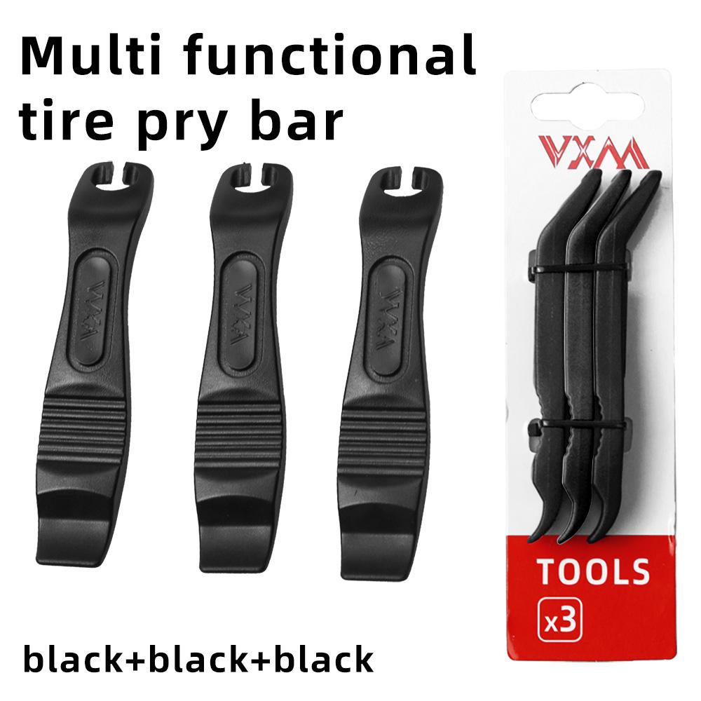 

Bicycle Tire Lever Tool Ultralight Durable Nylon Hook Design Valve Access Compact Secure Grip for MTB Road Cycling Riders 3-Pack чорний