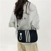 Large Capacity Oxford Cloth Shoulder Bag Women's New Fashion Striped Travel Bag Niche Fashion Messenger Bag