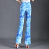 Women's 2025 Plaid Stretch Flare Pants - Slimming, Versatile, Elastic Waist, Bodycon Style for Summer