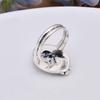 White Buffalo Turquoise - Nevada 925 Sterling Silver Ring V5968, Black & White Ring, Oval Ring, Valentin's Day Gift, Gift For Her, Birthday Gift, Hand