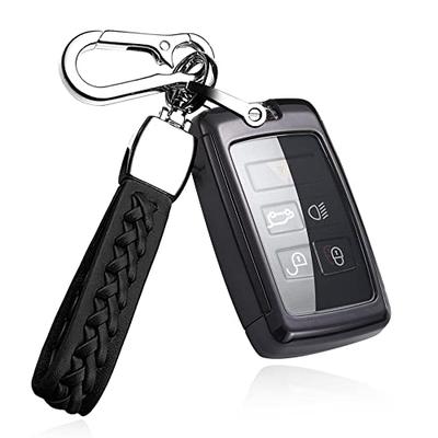 SANRILY Key Case for Land Rover, Key Holder, Key Cover, Key Protection for Range Rover Evoque, Range Rover Sport, Range Rover Discovery, Evoque, and J