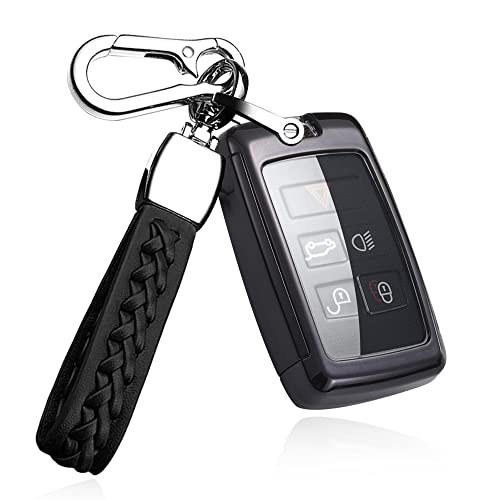 SANRILY Key Case for Land Rover, Key Holder, Key Cover, Key Protection for Range Rover Evoque, Range Rover Sport, Range Rover Discovery, Evoque, and J
