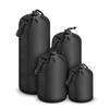 [Botan] Telephoto Lens Case, 4-Piece Set, DSLR Lens Pouch, Waterproof, Shockproof, Neoprene, S/M/L/XL, Black