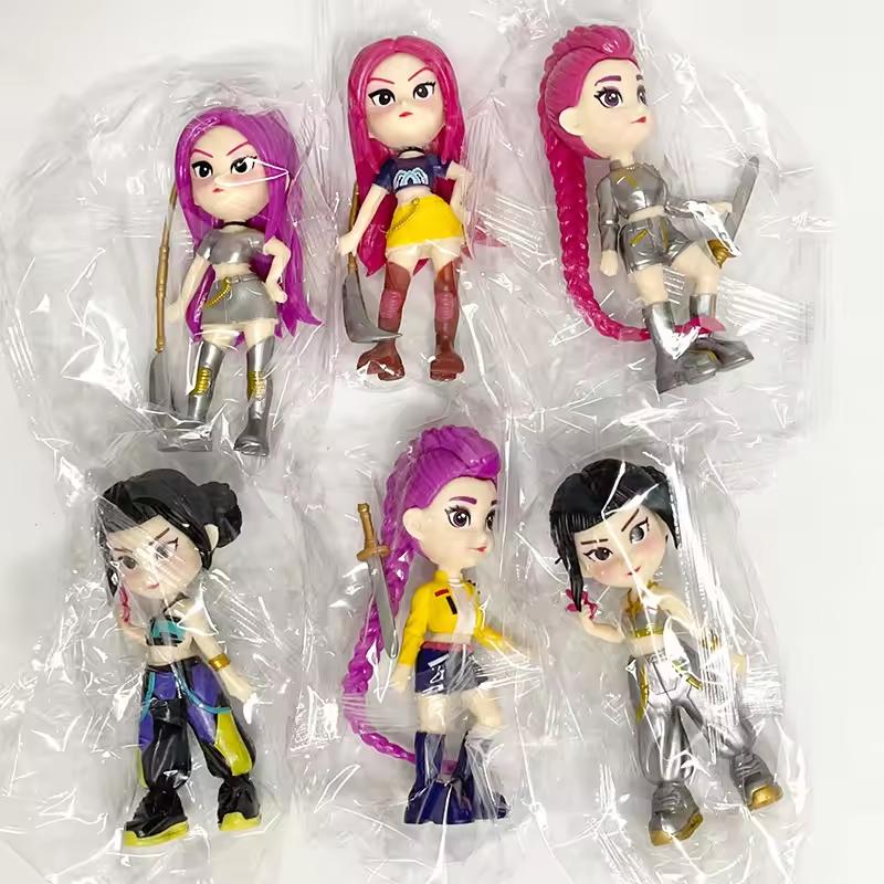 

non-toxic New 6-piece set of K-pop Devil Hunter action dolls HUNTR/X Rumi Mila Zoe dolls for K-pop fans to collect and give as birthday gi