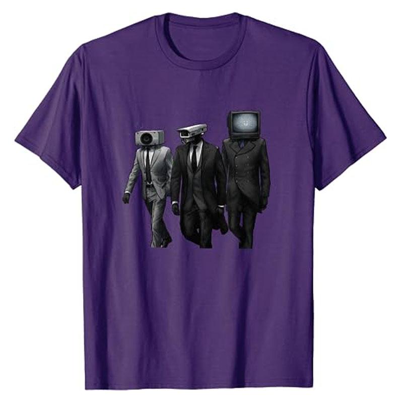 Cameraman, Speakerman, TVman, Skibidi Toilet Meme Game Gifts T-Shirt Humor Funny Graphic Tee Tops Short Sleeve Blouses Apparel