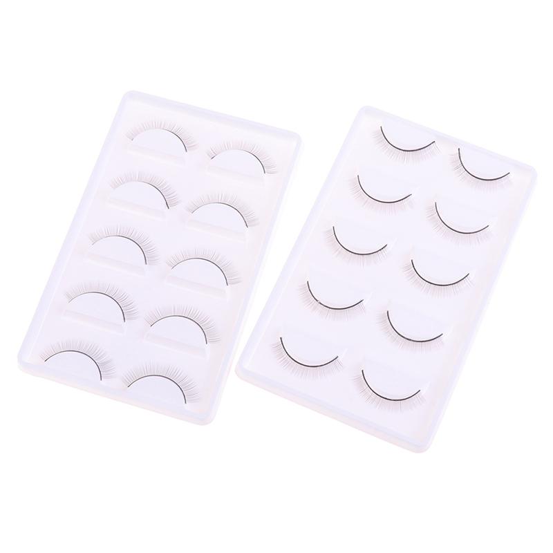 5 Pairs Individual Practice False Eyelashes Natural Training Lashes Eyelash Extension Practicing For Beauty Makeup Tools