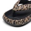 2025 Neue Zehensandalen mit Leopardenmuster Lässige Plateau-Damen-Zehensteg-Flachpantoletten Rutschfeste Badslipper Outdoor-Strandschuh