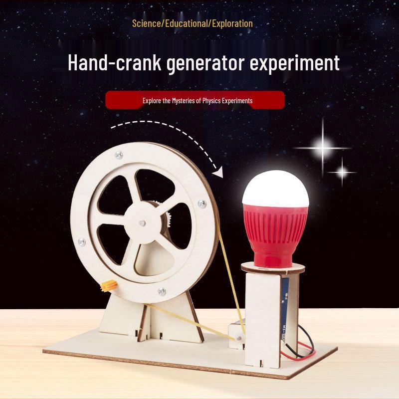 

DIY Hand-Crank Generator Kit for Kids - Educational Science Project
