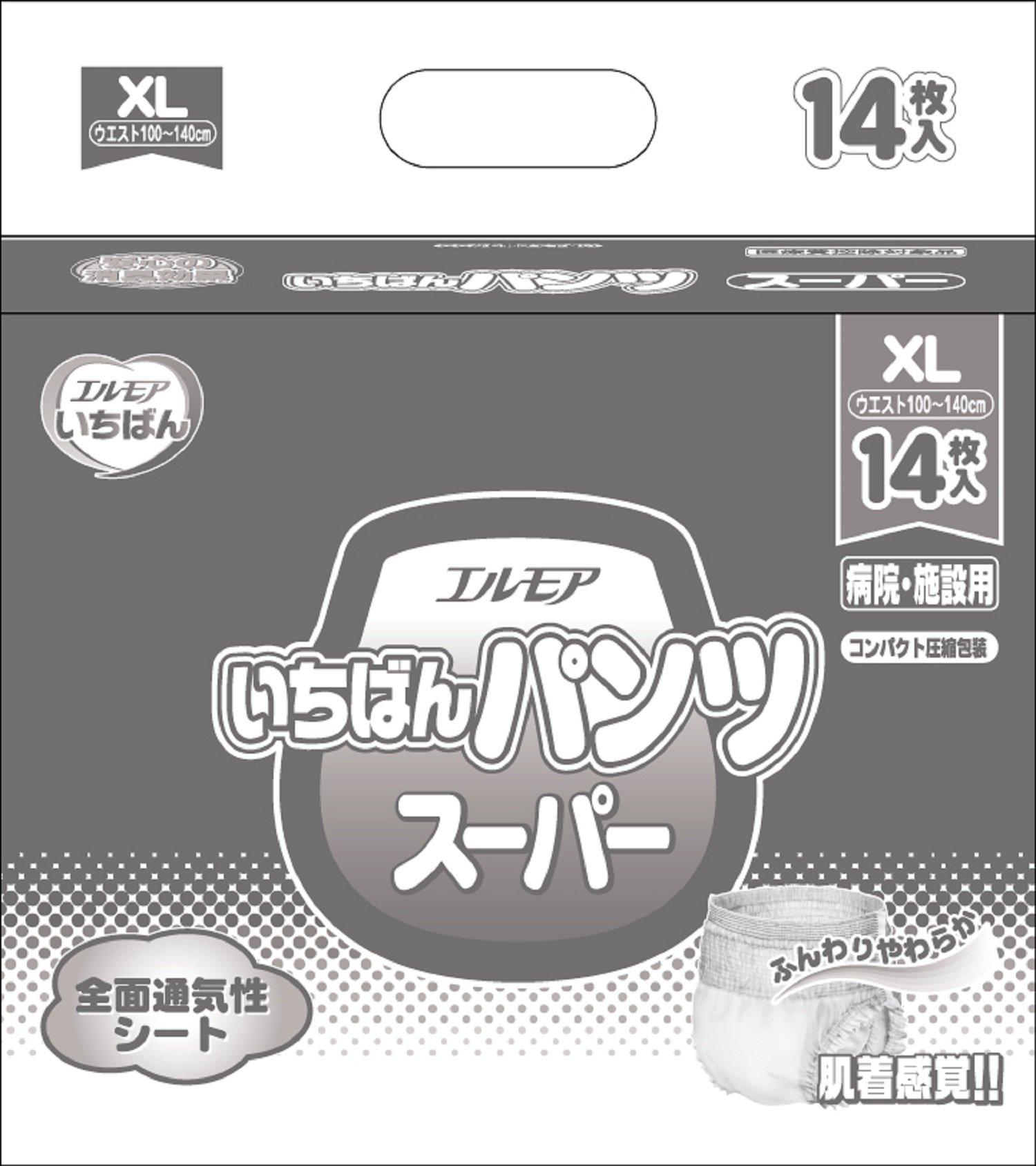 

Elmore Ichiban Pants Super XL for Hospitals and Facilities For those who can stand or (14 count) [ADL Classification sit] белый