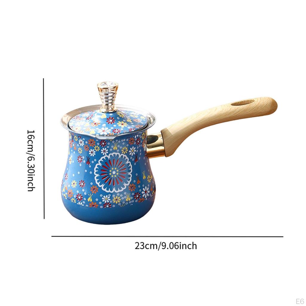 Camping Coffee Pot with Comfortable Grip And Lid for Induction Cooking