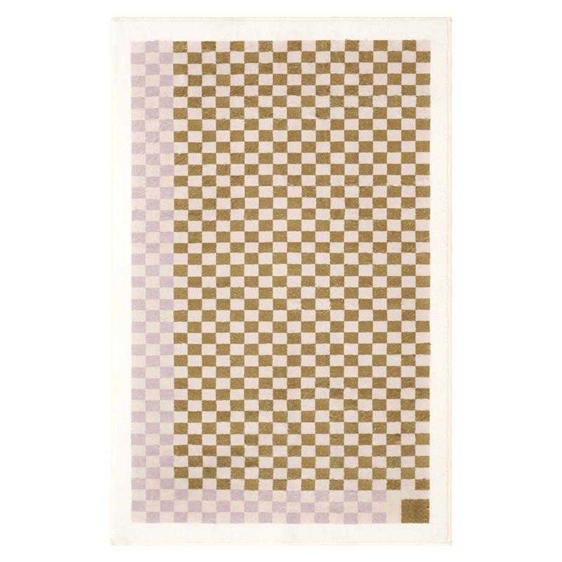 Modern Style Carpets for Living Room Large Area Bedroom Decor Plaid Carpet Thick Washable Lounge Floor Mat Fluffy Soft Study Rug