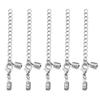 10pcs/Lot Copper Round Leather Cord Clips End Caps With Lobster Clasp Fit Leather Cord Connectors For DIY Jewelry Making Finding