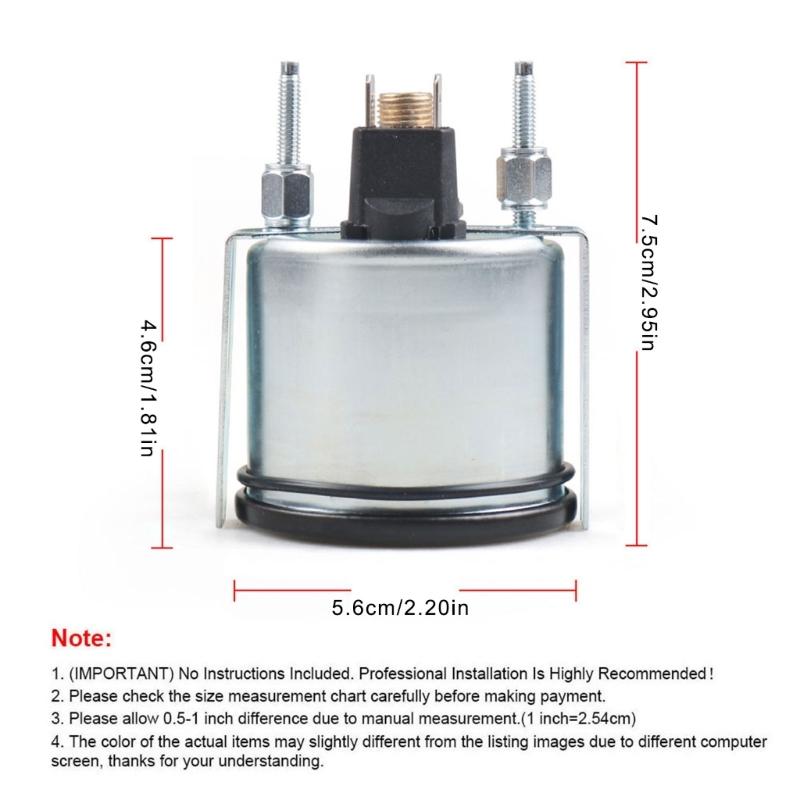 52mm Direct Sensing Mechanical Oil Pressure Meter With Two Measurement Scales And Bar For Vehicle Monitoring