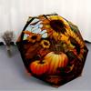 1pc Sunflower StainedGlass Compact Travel Umbrella, Automatic Folding Lightweight Windproof 8-Bone Reinforced Design, Portable for Backpack