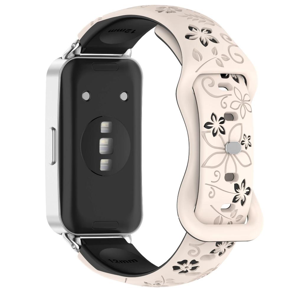 

Женский силиконовый ремешок с 3D гравировкой в виде цветка для Huawei Band 10 9 8 Дышащий удобный браслет-нарукавник для Huawei Fit4 fit3 Fit2 Correa Аксессуары Huawei Fit