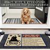 A Crazy Dog Lady Lives Here Doormat Customize Dog Po Name Non slip Rubber Backing Outdoor Entrance Floor Mat Decorative Rug