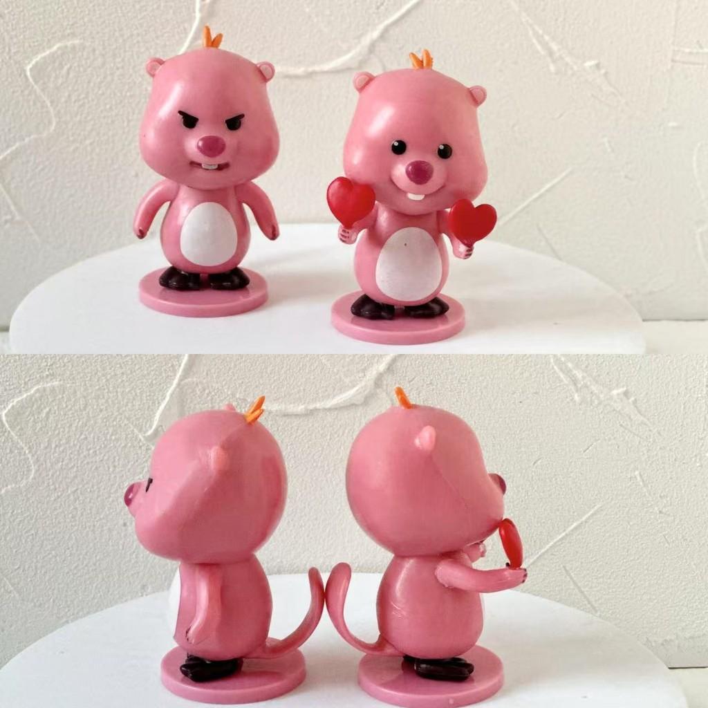 Loopy Pvc Collectible Figure Cute Pink Beaver Decor For Girls