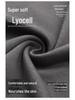 Men's Tencel Lyocell & Cotton Thermal Underwear Set: Antibacterial, Plus Velvet, Autumn Round Neck Top & Trousers