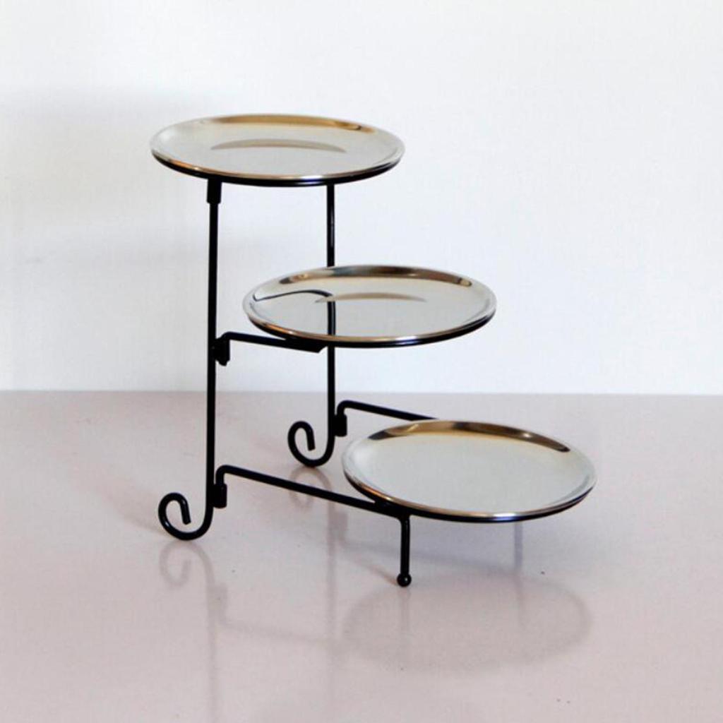 3 Tier Serving Tray Cupcake Stand Detachable Snack Storage Dessert Plate Restaurant