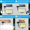 234LED Solar Outdoor Lights Motion Sensor Super Bright Solar Flood Lights Remote Wall Lights Waterproof 3 Modes Patio Garden Gar