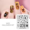 kads Halloween Serie 11 Design Neglekunst Mal Bilde Mal Neglestemplingsplater Stensiler Verktøy