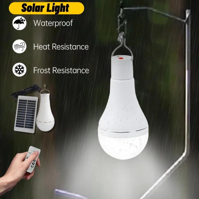 LED Hanging Solar Light IP68 Waterproof USB Charged Emergency Sunlight Powered Lamp Outdoor Camping Tent Lights Emergency Ligh
