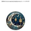 Vintage Acrylics Hanging Pendant with Metal Chain Moon Festival Decoration Easy to Install for Indoor and Outdoor Use