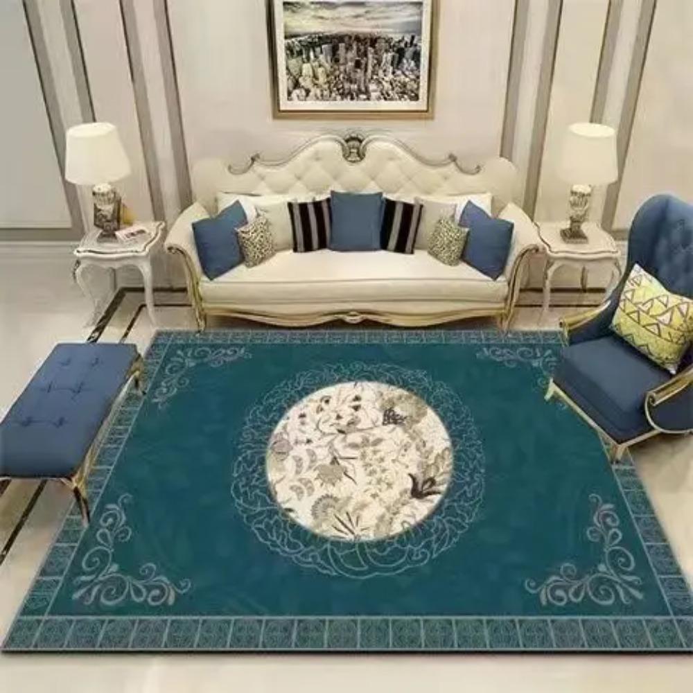New Chinese Style Rugs Living Room Non-slip Sofa and Coffee Table Mat Easy Clean Decoration Home Carpet for Rooms Customizable
