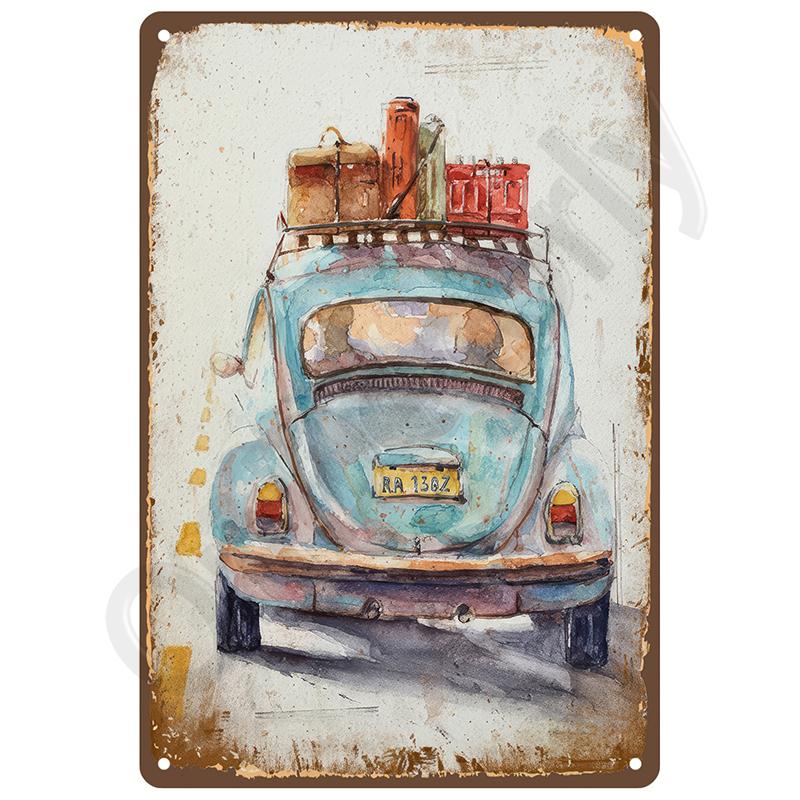 Vintage Bar Garage Metallschilder Retro Blechschilder Wandkunst Schlafzimmer Wohnzimmer Dekorationen Gemütliches Schild für Heimdekoartikel Poster