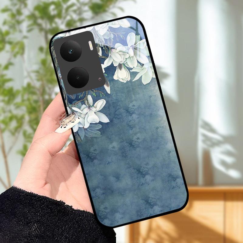 Para Capa Realme P3 5G Tampa Traseira de Vidro Temperado Capa Dura de PC à Prova de Choque Carcaça Para Realme P 3 RealmeP3 5G Para-choque Funda Coque