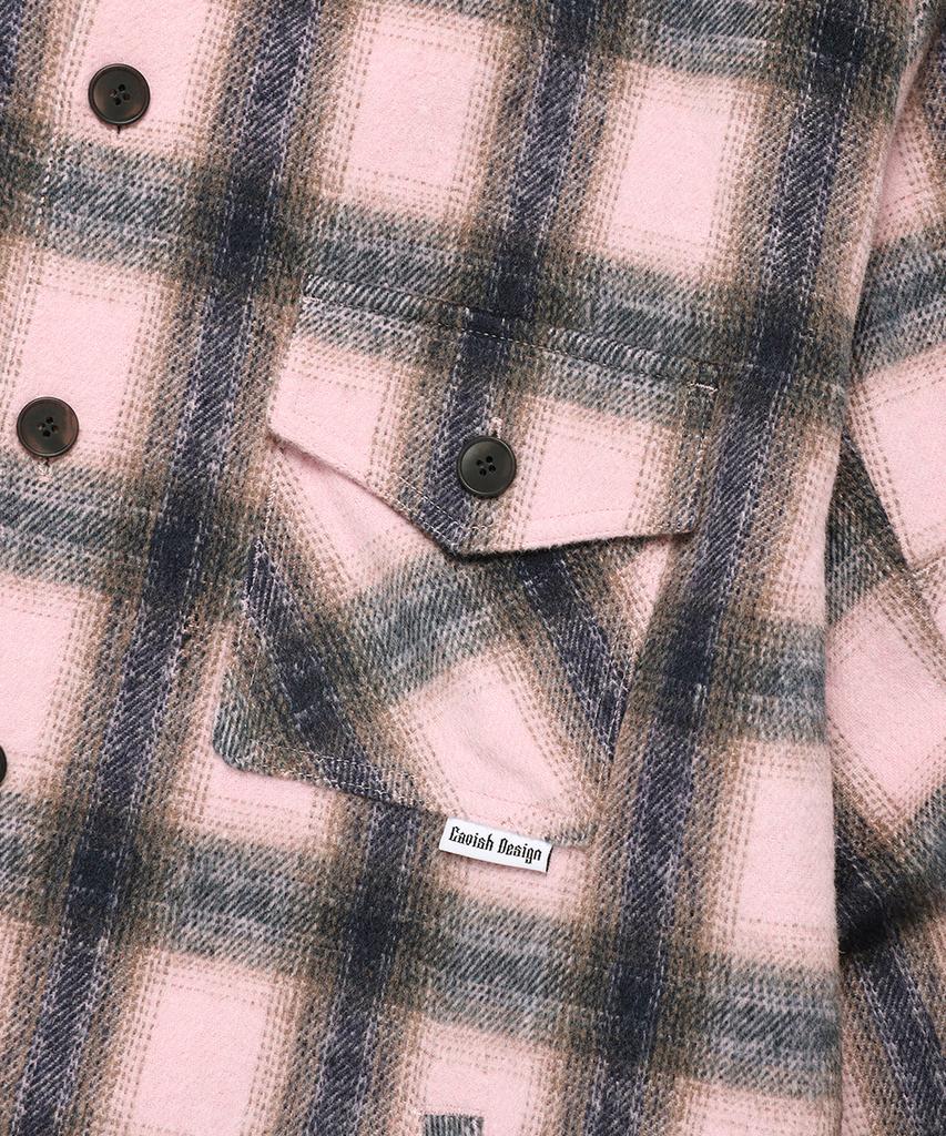 CAVISH Check Shirt Jacket Pink(Cv2Efuw320A)