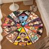 pirate Adventurous Journey Round Rug for Livingroom,Bedroom, Palyroom, Chair Rug, Area rug, Circle Carpet, Large Size Fan Christmas gift